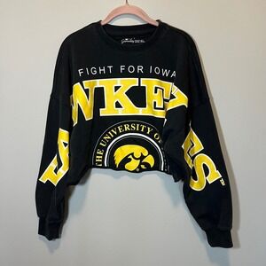 Gameday Social University of Iowa Hawkeyes Cropped Sweatshirt Women's Medium